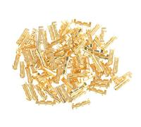 100Pcs Connecteurs à Sertir pour Bornes en Laiton Kit de Connecteur de Sertissage de Fil Electrique 0.5-1.5mm Carré