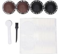 100PCS Couvercles en Aluminium avec 4 Capsules de Café Réutilisables en Plastique pour Machine Vertuoline