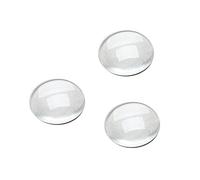 100Pcs Crystal Clear Round Cabochon Flat Back verre Dome Tile Fabrication de bijoux, 12mm