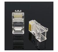 100PCS Crystal Head RJ45 CAT5 CAT5E Modular Gold Plated Network Connector