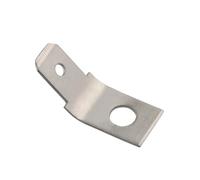 100pcs Curved Male Insert Speaker Terminal 6.3 Screw Hole 4MM Thickness 0.7MM Connector Plug Spring