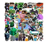 100pcs Cute Jeu de Pixels Autocollant, Autocollants Graffitis Imperméables en Vinyle,Cartoon Mosaïque Game Dessin Animé Stickers Enfant, Pour Vélo,Skateboard, Snowboard,Bagages,Ordinateur Portable