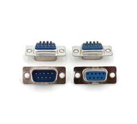 100Pcs D-SUB DB9 Male Female RS232 Serial Port 2 Row 9Pin Solder Type Plug Connector NWPNLXEA(50 for Male Female)