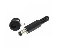 100PCS DC-022 12V 3A Male Plugs + Female Socket Panel Jack 5.5 * 2.1mm DC Power Connector Electrical Supplies5.5 * 2.5 NWPNLXEA(50Set 5.5x2.5mm)
