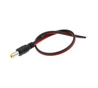 100PCS DC Power Male Female Cable 12V Plug DC Adapter Cable Plug Connector For Camera DC Plug 5.5 * 2.1mm 5.5x2.1 NWPNLXEA(100PCS Male)