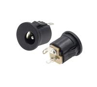 100PCS DC022 DC-022K 5.5 * 2.1/5.5 x 2.1mm DC Power Socket/DC Connector Panel Mounting DC-022 With Card slots NWPNLXEA(5.5X2.5MM)