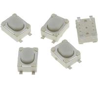 100PCS DC12V 50mA Micro Bouton Tact Switch SMD 4Pin 3X4X2.5MM Blanc Tactile Tact Bouton Poussoir Micro Interrupteur (Color : SMD Feet)(Smd Feet)