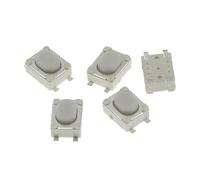 100PCS DC12V 50mA Micro Bouton Tactile Switch SMD 4Pin 3X4X2.5MM Blanc Tactile Tactile Bouton Poussoir Micro Switch (Color : SMD Feet)(Smd Feet)
