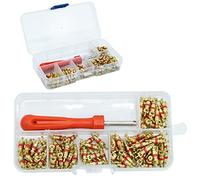 100Pcs Demonte Valve Pneu Outil Démonte obus de Valve Outil de Reparation avec 100Pcs Valve Core pour Voiture Remplacement, 4-1 Outil de Réparation de Valve de Pneu, Démonte Valve Pneu