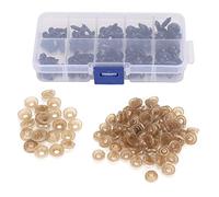 100pcs DIY Doll Eye Tous les matériaux à main noirs artisanat Pièces de jouets éducatifs plastique 6-12 mm pour l'éducation précoce des enfants