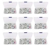 100pcs Doll Glass Eyes Pour Crafts 12mm Multicolore Halloween | 100pcs Multicolore Halloween Doll Glass Eyes 12mm Include Divided Storage Box For Easy Sorting And Safe Storage