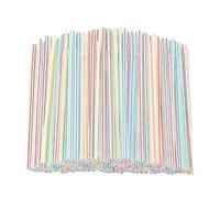 (100pcs)Durable Straws Flexible Plastic Bendy Colourful Straw Birthday Wedding Party Drink