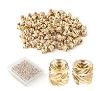 100pcs Écrous à Encastrer M3x4x5mm Pour Impression 3D - Insert Fileté M3 en Laiton Moleté à Filetage Femelle - Pour Loptop, Automobile, Coque en Plastique