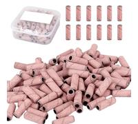 100Pcs Embout Emeri Ponceuse a Materiel Ponçage Professionnel Ongles 240# | Mini 240# embout ponceuse materiel onglerie professionnel Large compatibilité avec Dépôt de Gel Limage et Polissage Manucure