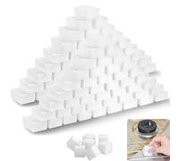 100Pcs Éponges Magique Mélamine Blanc - Nettoyant Ménager Gomme Magique Multi-Surfaces, Nettoie sans Rayures Cuisine, Salle de Bain, Douche - Élimine Taches Tenaces sans Produit Chimique (10x6x2cm)