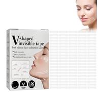 100pcs étanche V Visage Maquillage Ruban adhésif adhésif Invisible Respirant Respirant Visage Autocollant de Levage serrer Le Menton, Autocollant Lifting Visage,Patchs de Levage de Visage Invisibles