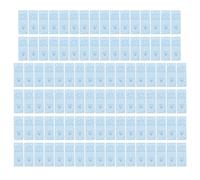 100pcs étiquette en cuir PU Soft fait à la main accessoires de bricolage utiles pour le chapeau de portefeuille Artisanat (Ciel bleu)