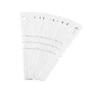 100pcs Étiquettes De Piquet En Plastique Étiquettes d'Usines Pelouse Ornement Décor De Jardin De Pépinière(Blanc)