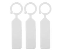 100pcs Étiquettes Marque Plantes Plastique arbre de la plante imperméable Tags jardin en plastique épais étiquettes suspendues Étiquettes de plantes de fleurs(blanc)