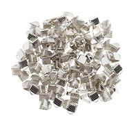 100pcs Fermoir Mousqueton Bracelets Griffe Fermoirs Pince Extenseurs de Chaîne - Blanc, 6mm