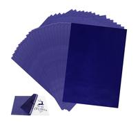 100PCS Feuilles Papier Carbone Bleu,Papier de Copie Carbon,Graphite Transfert Papier,Feuilles Papier Carbone,Carbon Transfer Paper,Papier de Transfert de Carbone,Calque Graphite A4 pour Papier, Bois