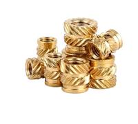100pcs Filetage en Laiton Inserts colorés Nut Nut Coffre-feu Insert écrous intégrés pièces Femelles pressées Ajustement dans Les Trous for l'impression 3D M4 (Size : M4x6.0x8.0)