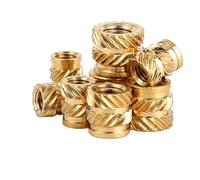 100pcs Filetage en Laiton Inserts colorés Nut Nut Coffre-feu Insert écrous intégrés pièces Femelles pressées Ajustement dans Les Trous for l'impression 3D M4 (Size : M4x6.0x8.0)