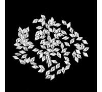 100pcs Flatback Strass Ongle Nail Art 3D, 3mm Cristal Cristaux Nail Strass pour la Décoration des Ongles Diamant Strass Ongles Gemmes Paillettes Zircon Pierres Diamants en Cristal à Dos Plat