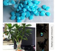 100PCS Glowing Stones For Decorations Fish Tank Aquarium Luminous Stone Indoor Outdoor Zen Garden Stones Rocks Glow in the Dark Pebbles (pierres lumineuses pour aquarium)