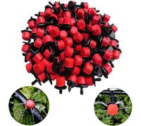 100pcs Goutteurs Réglable Système d'irrigation, Plastique réglable Goutteurs Brumisateur arroseur Bricolage pour goutte a goutte Micro Drip irrigation Serre DIY Jardin, Plante