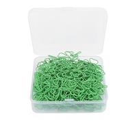 100PCS Green Paper Clips, Stainless Steel Decorative Paperclips for Home School Office, Cute Colorful Grip Clips with Flexibility and Strength for Organizing Notes (Trèfle à quatre feuilles)