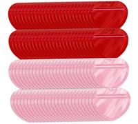 100Pcs Heart-Shaped Gift Bags, Transparent, Resealable Valentines Gift Bags, Small Gift Bags for Cookies, Candy, Jewelry, Gifts, Earrings, Necklaces or Samples Valentines Gift Bags