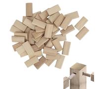 100pcs Hêtre Dominos en bois, 6x40 mm domino tenon stopper en vrac accessoire de menuiserie pour la menuiserie et le cadrage des meubles
