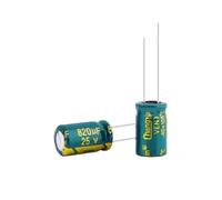 100PCS High frequency electrolytic capacitor 25V820UF 820UF25V 10 * 16MM AUOQKQUT