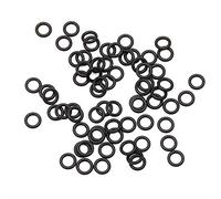 100pcs Joint Torique de Pointe de Flèche de Tir à l'arc O Ring Broadhead Rondelles en Caoutchouc de Rechange Accessoires de Chasse (Noir)
