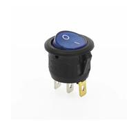 100Pcs KCD1 ON/OFF Round Rocker Switch LED illuminated Car Dashboard 12V NWPNLXEA(Blau)
