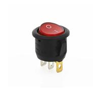 100Pcs KCD1 ON/OFF Round Rocker Switch LED illuminated Car Dashboard 12V NWPNLXEA(Rot)