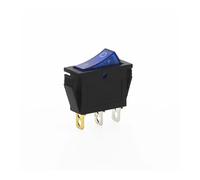 100Pcs KCD3 Rocker Switch ON-OFF 2 Position 3 Pin Electrical equipment With Light Power Switch 16A 250VAC/ 20A 125VAC NWPNLXEA(Blau)