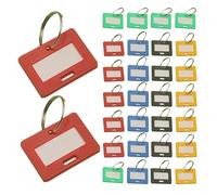 100pcs Key Ring Label Tags Metal Numbered Keychains Plastic Id Number Hang For Home Office Travel Colorcoded Identifier Pour Sac Casier