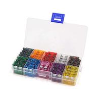 100pcs Kit d'assortiment de fusibles à lame voiture automatique 2A 3A 5A 7. 10A 15A 20A 25A 30A 35A