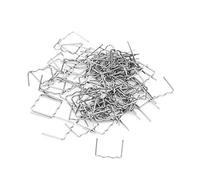 100pcs Kit de Réparation 3 Types d'Agrafes de Soudure Agrafes pour Souder de Pare-chocs 0.8mm en Acier Inoxydable("S" Style)