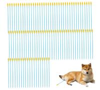 100pcs Kit d'insémination artificielle pour chiens 11, 8 '' tube de cathéter flexible jetable à l'extrémité arrondi Syringe d'insémination pour animaux de compagnie Aucune blessure facile à utili