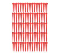 100pcs L70 Broupements de Coupe-Herbe Lames de tête en Plastique Pares de Remplacement de pelouse en Plastique pour la Machine à pelouse du Jardin Domestique 12x7 mm de Trou de