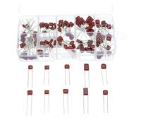 100pcs/lot 10nF~470nF Metallized Polyester Film Capacitors Assortment Kit CBB capacitor set EKFBQBGW