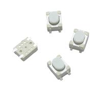 100PCS/LOT 3 * 4 * 2.5mm Tact Switch 4 Pin Touch Switch Push Button Switches 3x4x2.5H White Button Car Remote Key Button