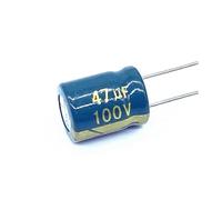 100pcs/lot high frequency low impedance 100v 47UF aluminum electrolytic capacitor size 8 * 12 47UF 20% MQXFCZUX