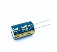 100pcs/lot high frequency low impedance 250v 100UF 250v 100UF aluminum electrolytic capacitor size 16 * 25 20% NWPNLXEA