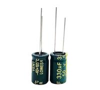 100pcs/lot S02 high frequency low impedance 50v 330UF aluminum electrolytic capacitor size 10 * 17 330UF 50v 20% NWPNLXEA