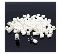 100pcs/lot White Cap Hat G63 for 6 * 6mm Tactile Push Button Switch Lid Cover