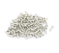 sourcing map 100pcs M2 x 8mm Acier Inoxydable Vis Vis Autotaraudeuse Tête Ronde